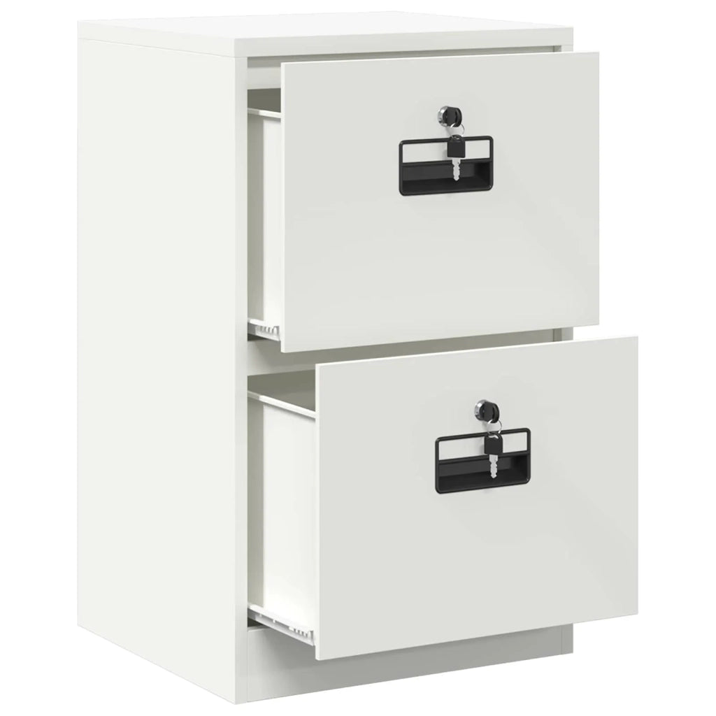Armadio per File con cassetto Bianco 45,5 x 42 x 74,5 cm