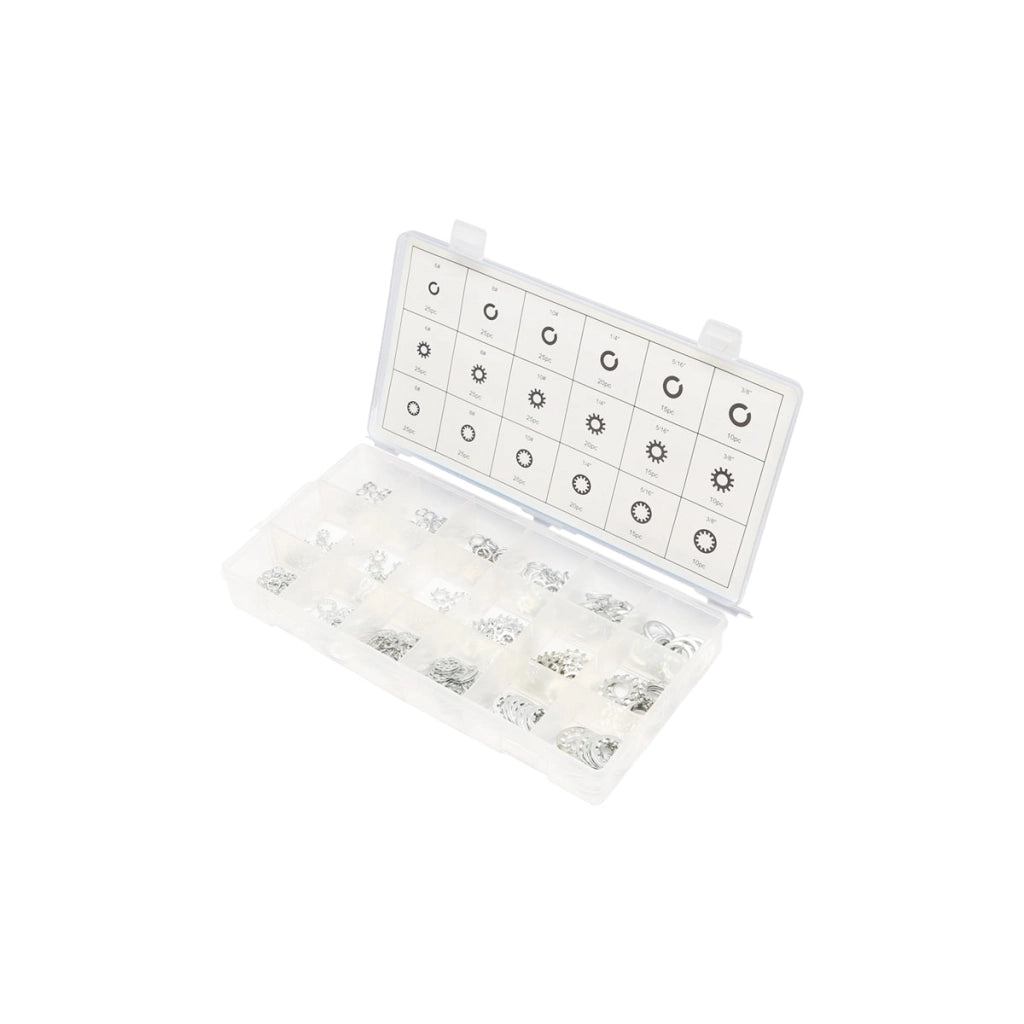 Set di 360 rondelle Grover interne ed esterne