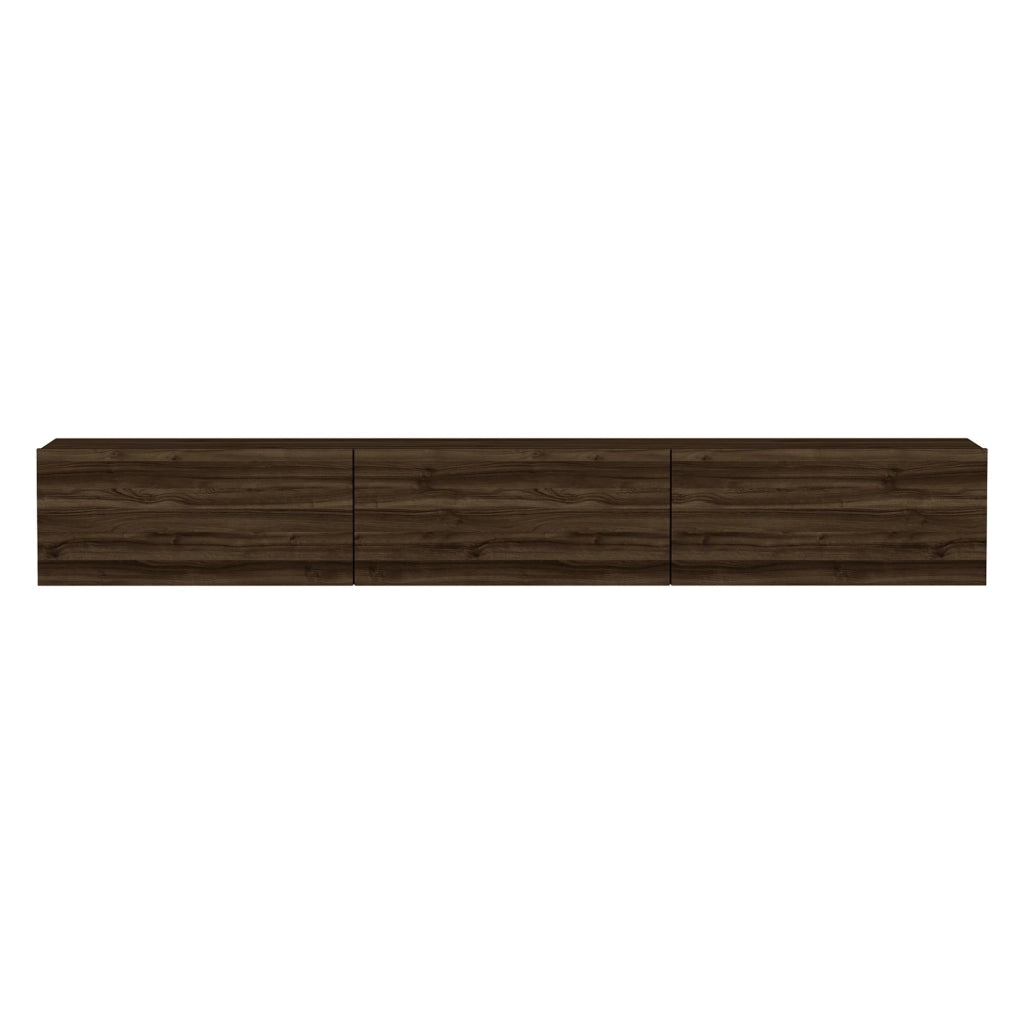 Lariano, Mobile Porta tv 3 Vani, 180x31x26h cm Marrone Noce