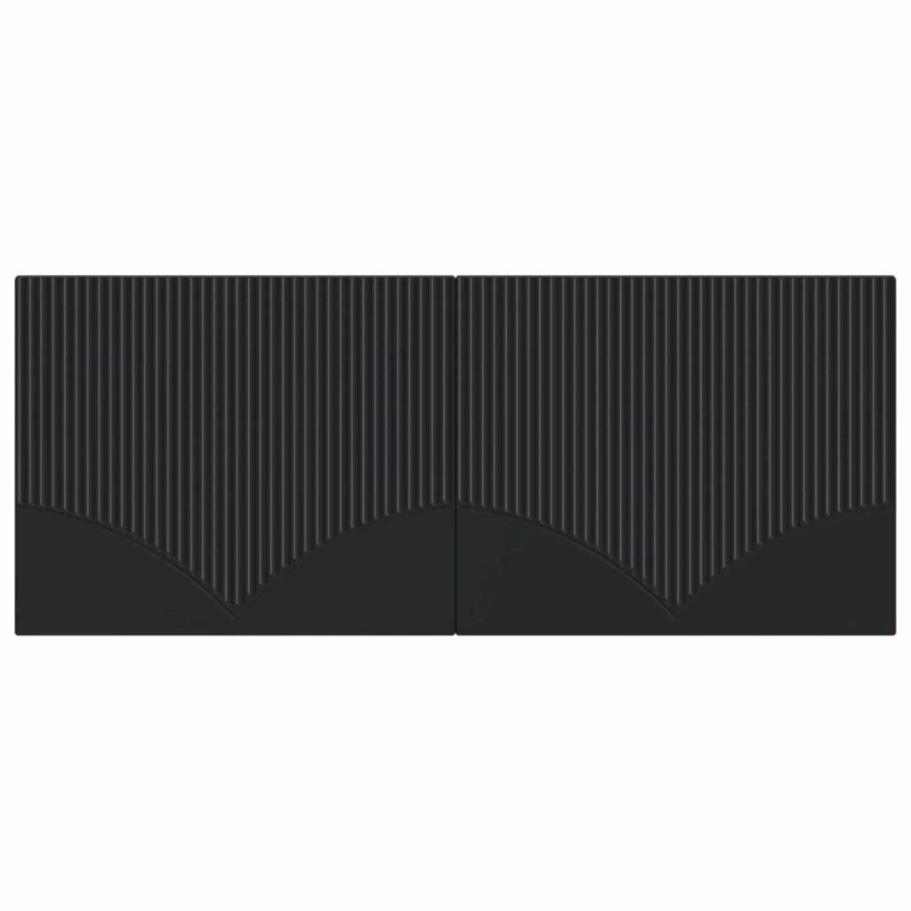 Testiera da Muro HOORN Nero Legno ingegnerizzato 897406