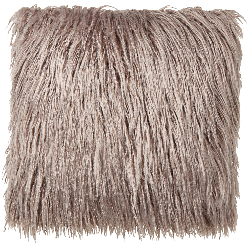 Set di 2 cuscini da lancio in ecopelliccia beige 45 x 45 cm Morbidi e soffici cuscini sparsi