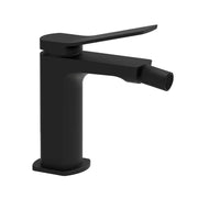 RUBINETTO MISCELATORE MONOCOMANDO NERO OPACO PER BIDET SERIE TILT - SCARICO 11/4 - NERO OPACO  - PAF