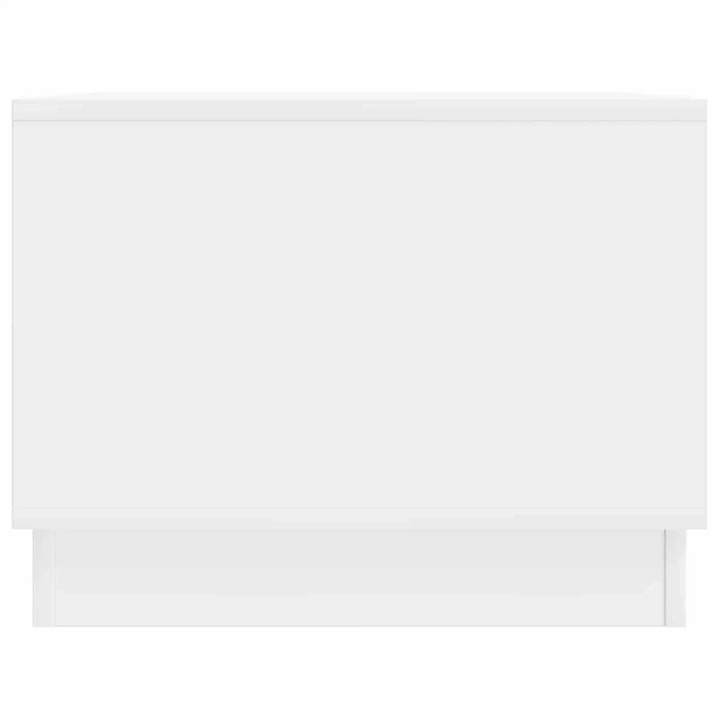 Tavolino da salotto Bianco Lucido 90 x 50 x 37 cm