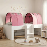 Letto con Tunnel 4 pcs Bianco e Rosa Legno ingegnerizzato 3423572