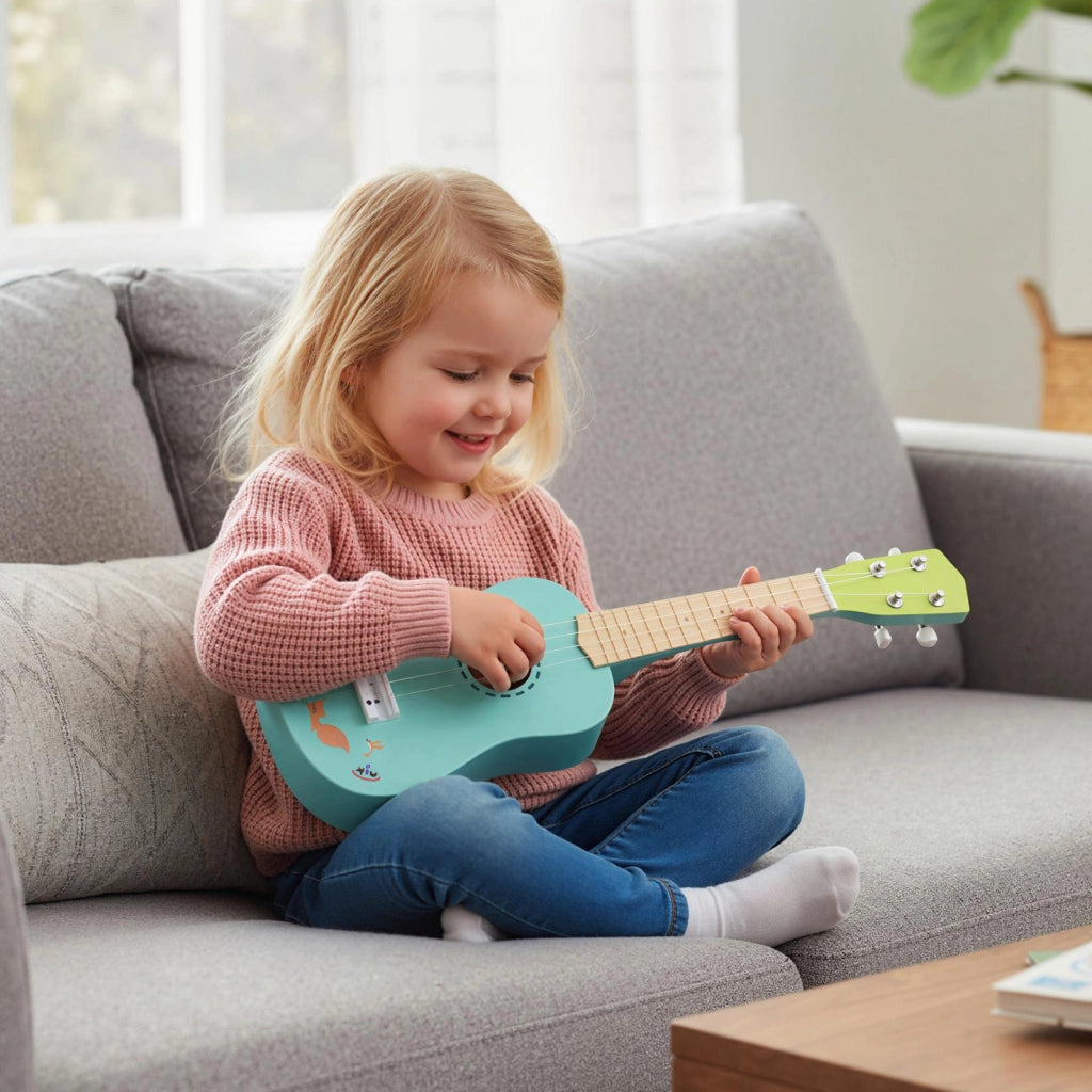 Ukulele chitarra 21 pollici mini 4 corde legno tiglio bambini 3+ Strumento musicale educativo per ragazzi ragazze principianti bambini