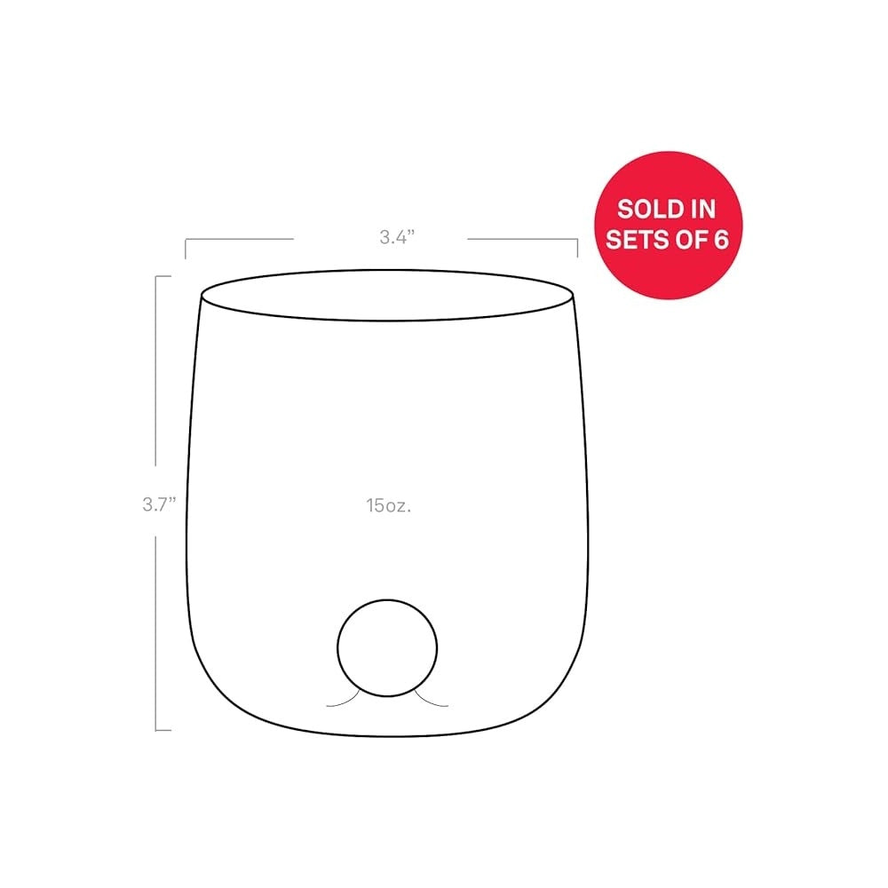 Bicchiere borosilicato Bilia Tumbler Zafferano set 6 pezzi colore Rosa