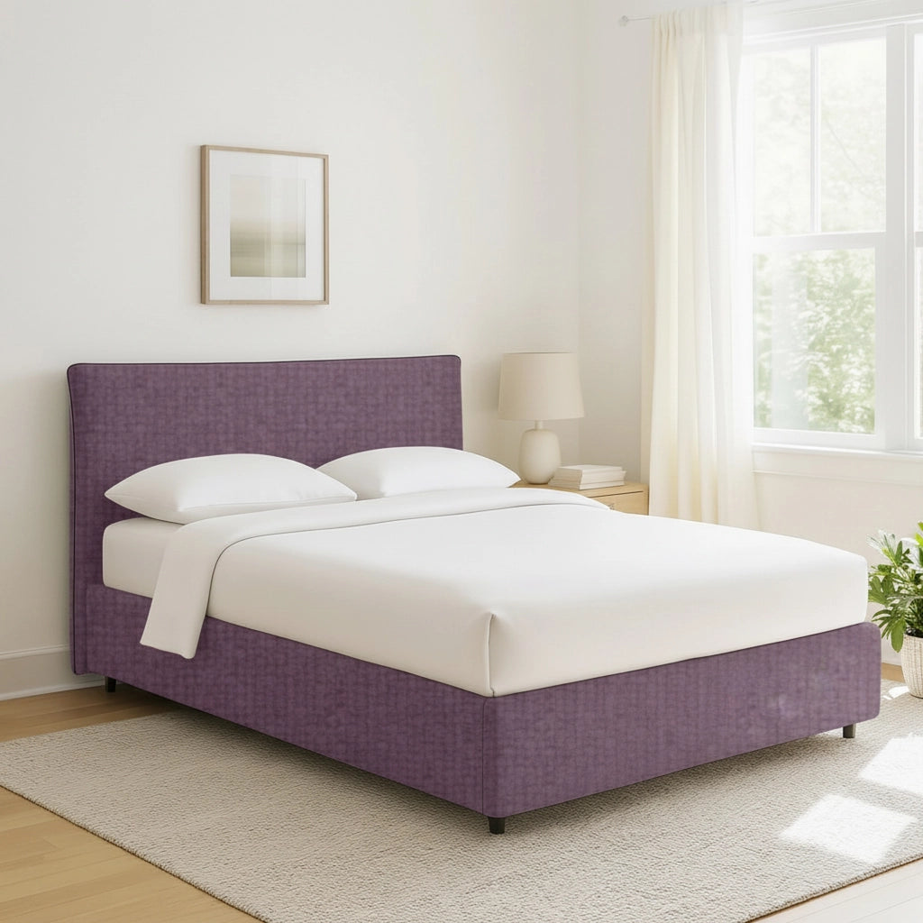 Staines, Letto Singolo Sfoderabile Made in Italy, Viola Lilla