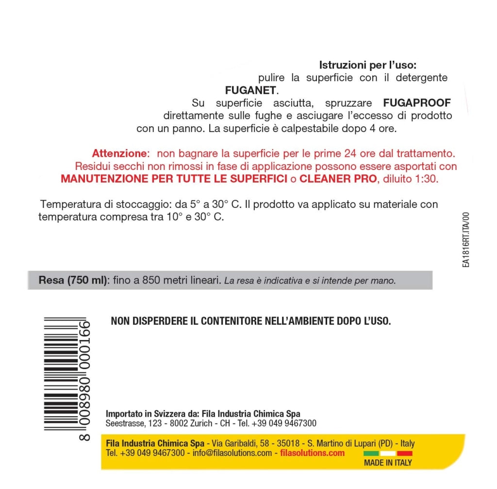 Protettivo Fughe Fugaproof FILA 750ml