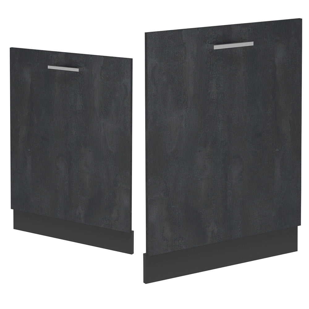 Pannello frontale della lavastoviglie R-Line Calce nera/Antracite 60 cm, PL Antracite Vicco