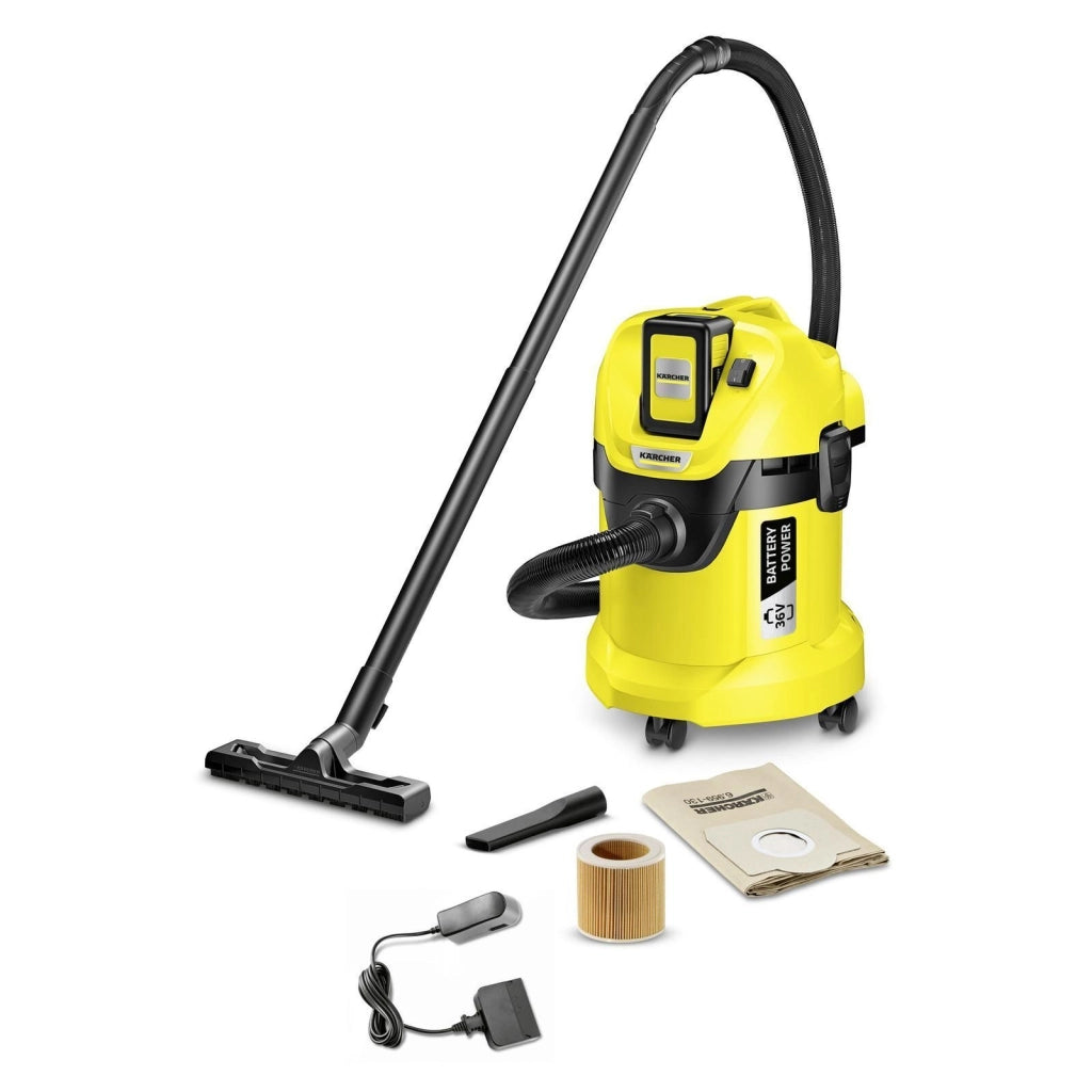 Kärcher 1.629-911.0 estrattore di polvere Nero, Giallo 17 L 300 W