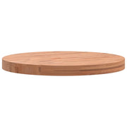 Piano per Tavolo | Superficie Tavolo | Piano Scrivania ?50x4 cm Rotondo in Legno Massello di Faggio
