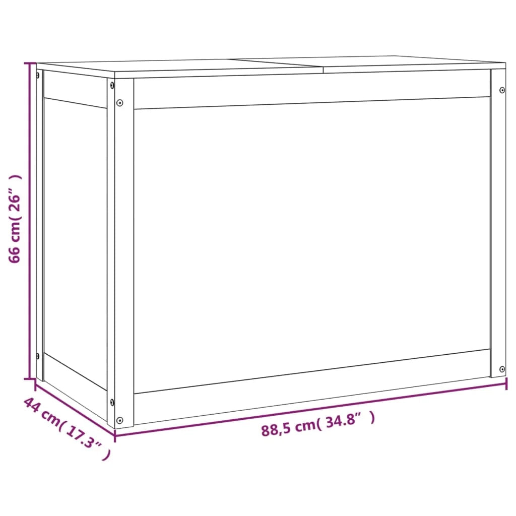 Cesto portabiancheria 88,5 x 44 x 66 cm in legno massello di pino color miele 02_0006157