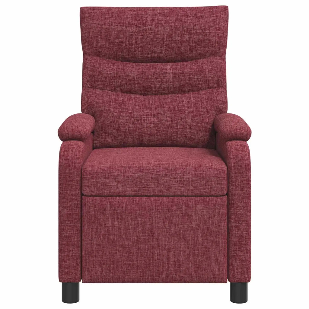 Poltrona reclinabile Rosso Vino Tessuto 42034892