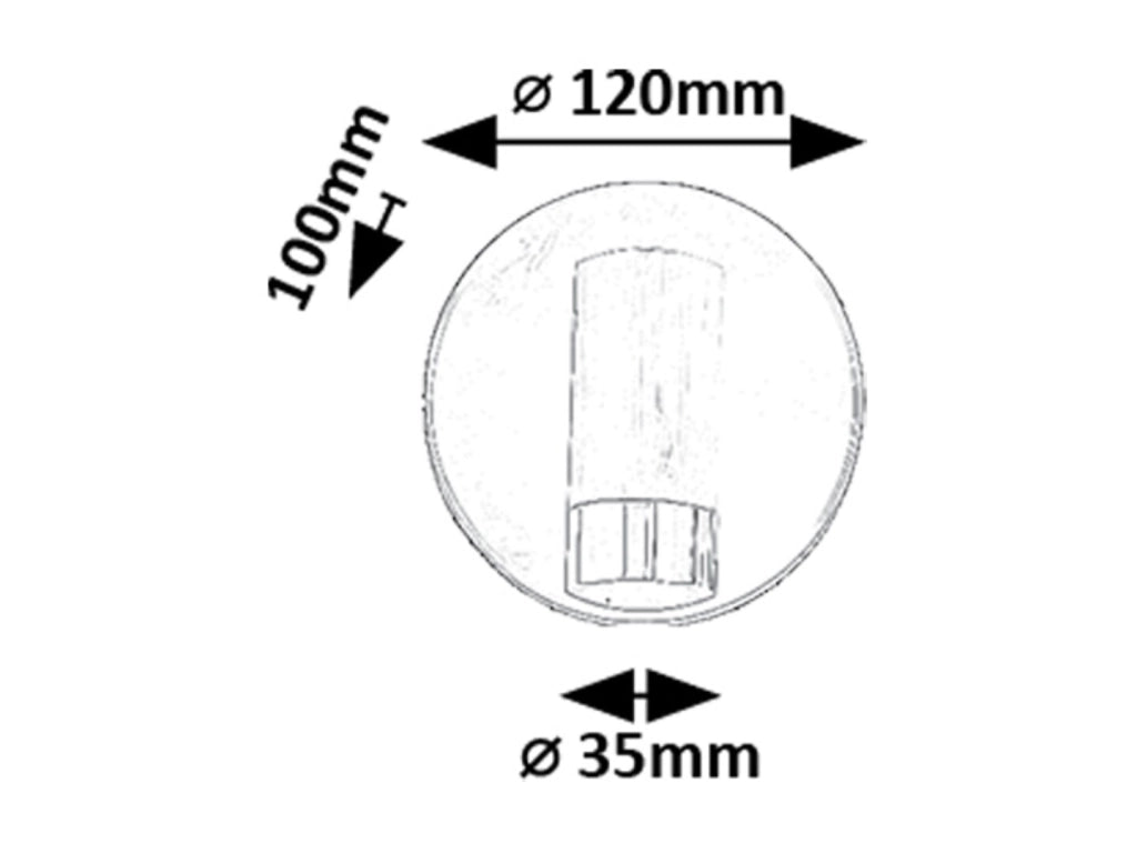 Applique industriale nero-oro LED 3W orientabile Rabalux