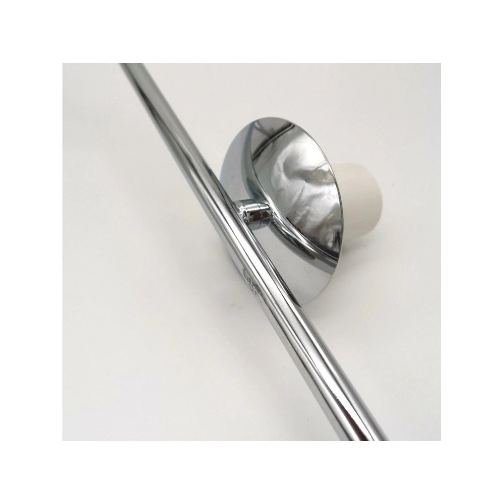 Trade Shop - Lampada Scrivania Ramo Con Sfera E27 Argento Lucido Luce Tavolo Minimal Led 10236 -