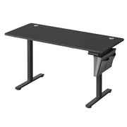 Scrivania elettrica regolabile in altezza 60 x 120 x (72-120) cm 4 posizioni di memoria custodia portaoggetti nera 12_0004578