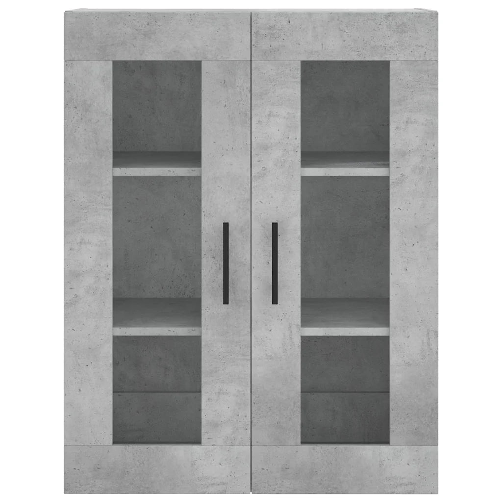 Credenza | Madia | Buffet da pranzo | Armadio da pranzo Grigio Cemento 69,5x34x180 cm in Legno Multistrato
