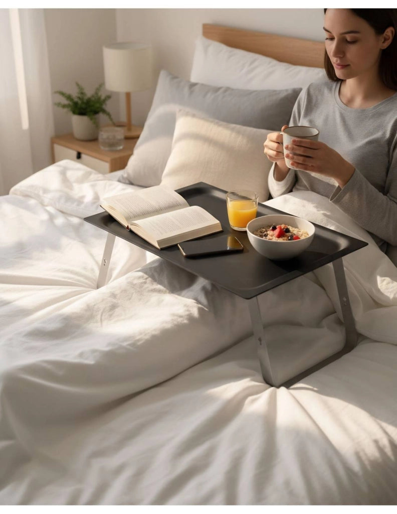 Vassoio pieghevole per la colazione a letto o per lavorare con il portatile, HOLA