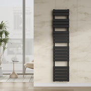 Scalda Asciugamani da Parete Voss ad Acqua Calda 180 x 40 cm Nero [neu.haus]
