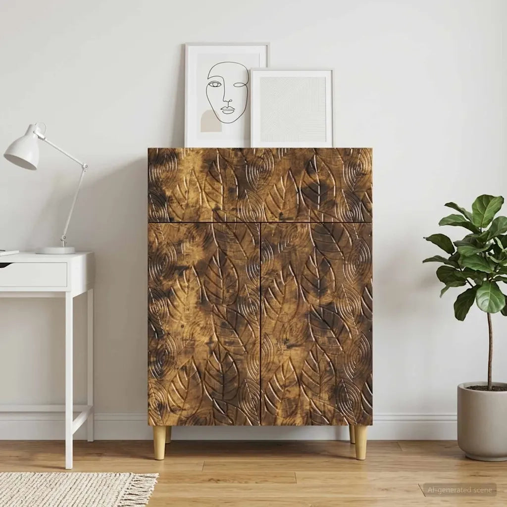 Credenza Rovere Fumo 66 x 34,5 x 90 cm Legno ingegnerizzato 895100