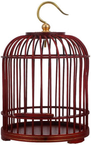 Casa per Uccelli a Sospensione in Legno - Chiusura di Sicurezza - Decorativo per Interno e Esterno - 15 x 9 x 9 cm - Adatto per Hamster e Pappagallo - Dimensioni: 15 x 9 x 9 cm
