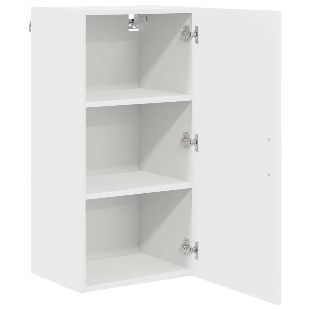 Mobile da cucina rettangolare dal design moderno contenitore 40 x 31 x 80 cm legno composito bianco 02_0053703