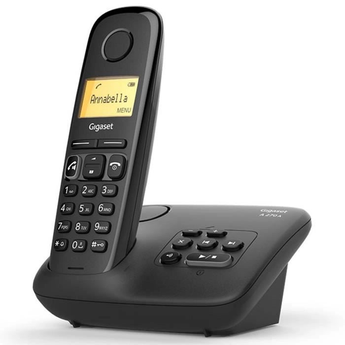 Gigaset A270 Un assolo con segreteria nera