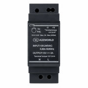Alimentatore Trasformatore Da Guida Barra DIN 30W, 2 Moduli, Serie HDR-30, Disponibili DC 12V 24V (DC 12V)