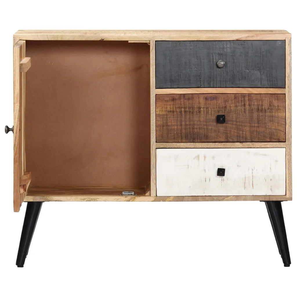 Credenza | Madia | Buffet da pranzo | Armadio da pranzo 88x30x73 cm in Legno Massello di Mango