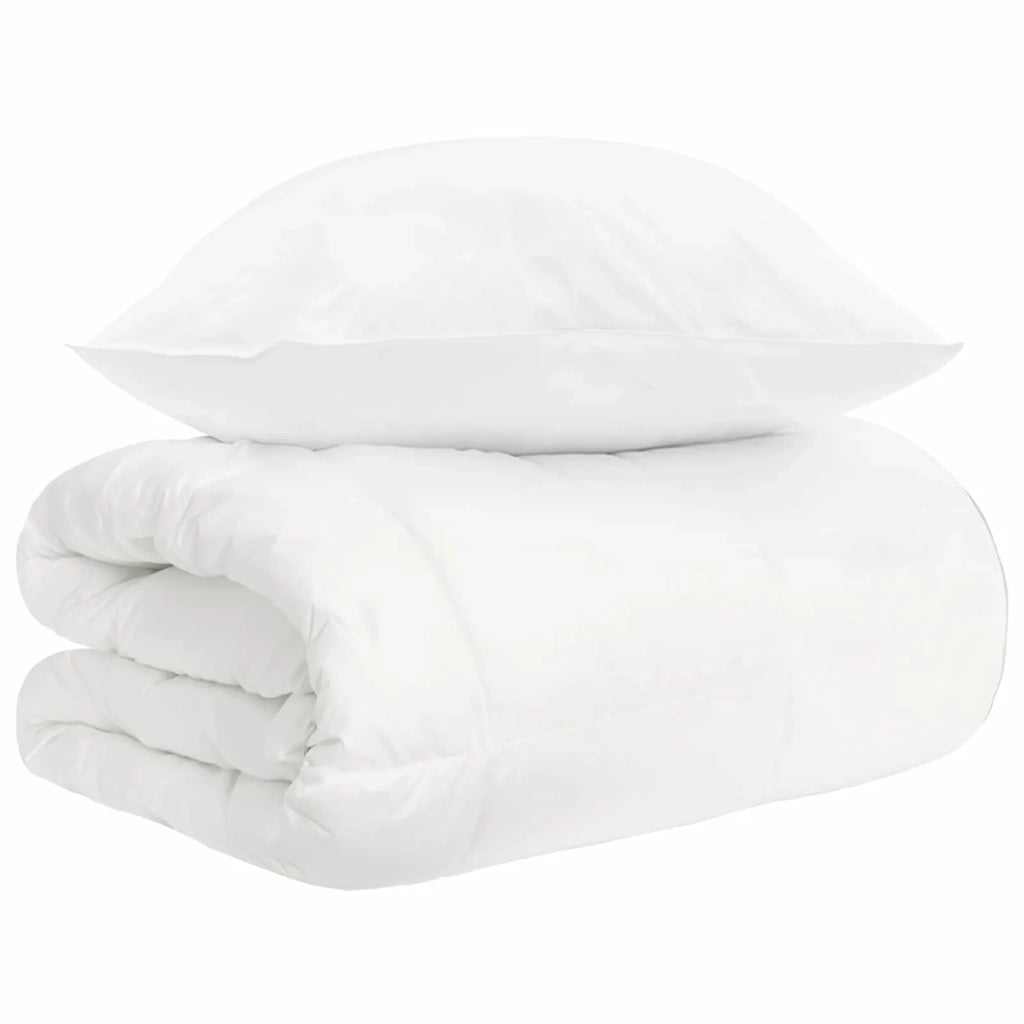 Set di Piumoni 3 pz Bianco Fibra di bambù 3432117