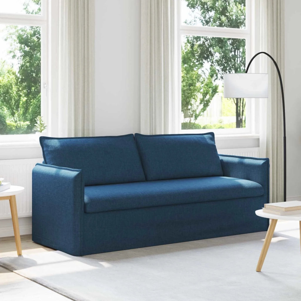 Divano Blu 196 x 82 x 85 cm Tessuto