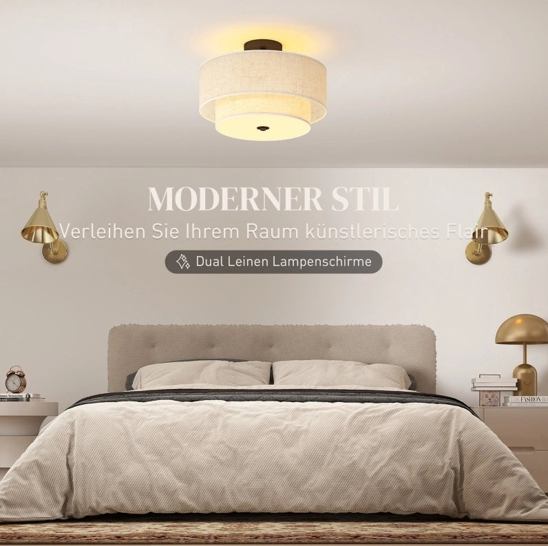 Lampada da soffitto moderna bianco crema Ø 40 cm