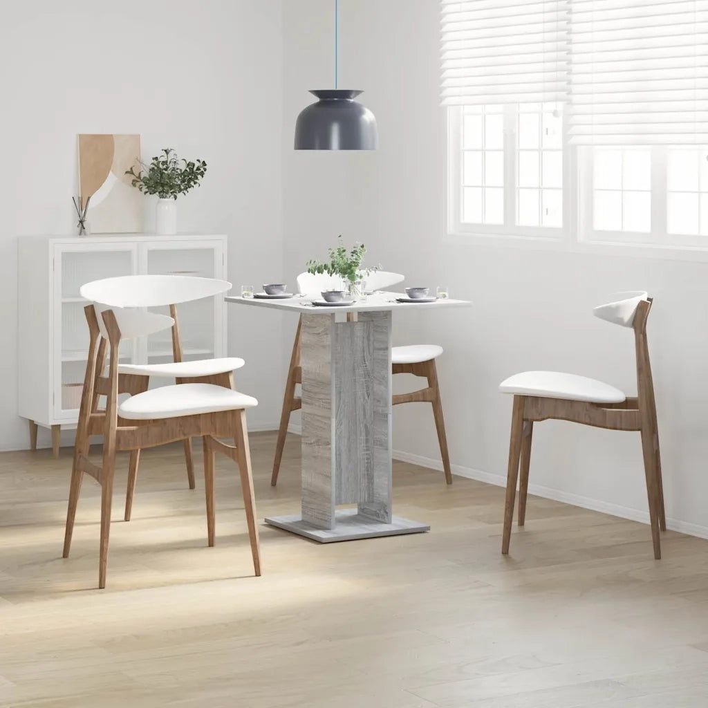 Tavolo da Bistrot Grigio Sonoma 60x60x75 cm Legno Multistrato 815103