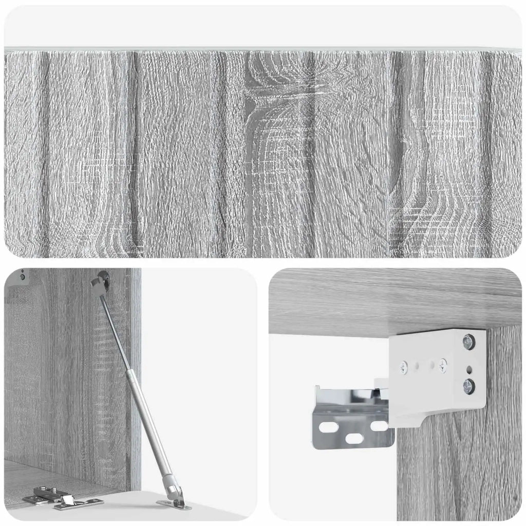 Mobile Porta TV da Muro Grigio Sonoma 78,5 x 31 x 30 cm