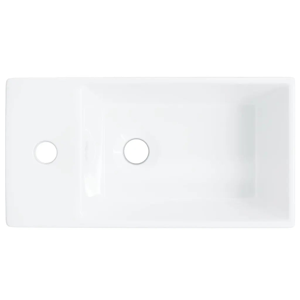 Lavandino Bianco 48x25x15 cm in Ceramica 242570
