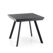 Tavolo allungabile TAKLA BLACK WOOD in MDF nero effetto legno