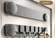 Wandhaken multifunzionali per pareti da bagno, adatte per pareti da bagno, forte fissaggio, hanger per pareti da bagno, hanger da parete ad aggancio, hanger per doccia - installazione di aggancio [Nero/Grigio 6 hanger] 2-pack