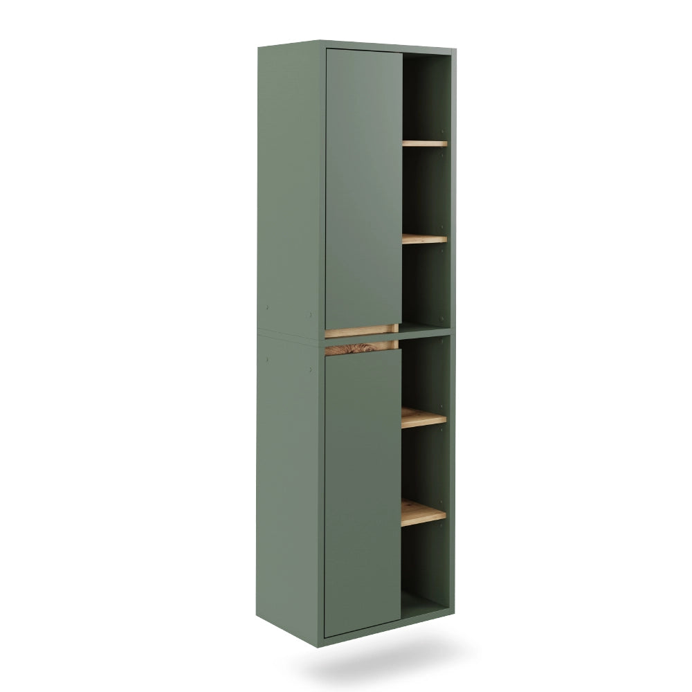 Vicco Mobiletto da bagno Verde/antracite 50 x 170 cm con ripiani aperti