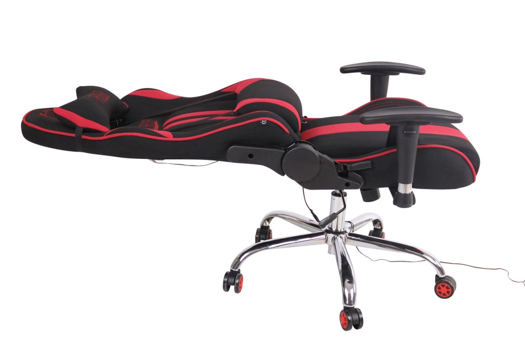 Sedia Ufficio Massaggiante Limit XM In Tessuto nero/rosso
