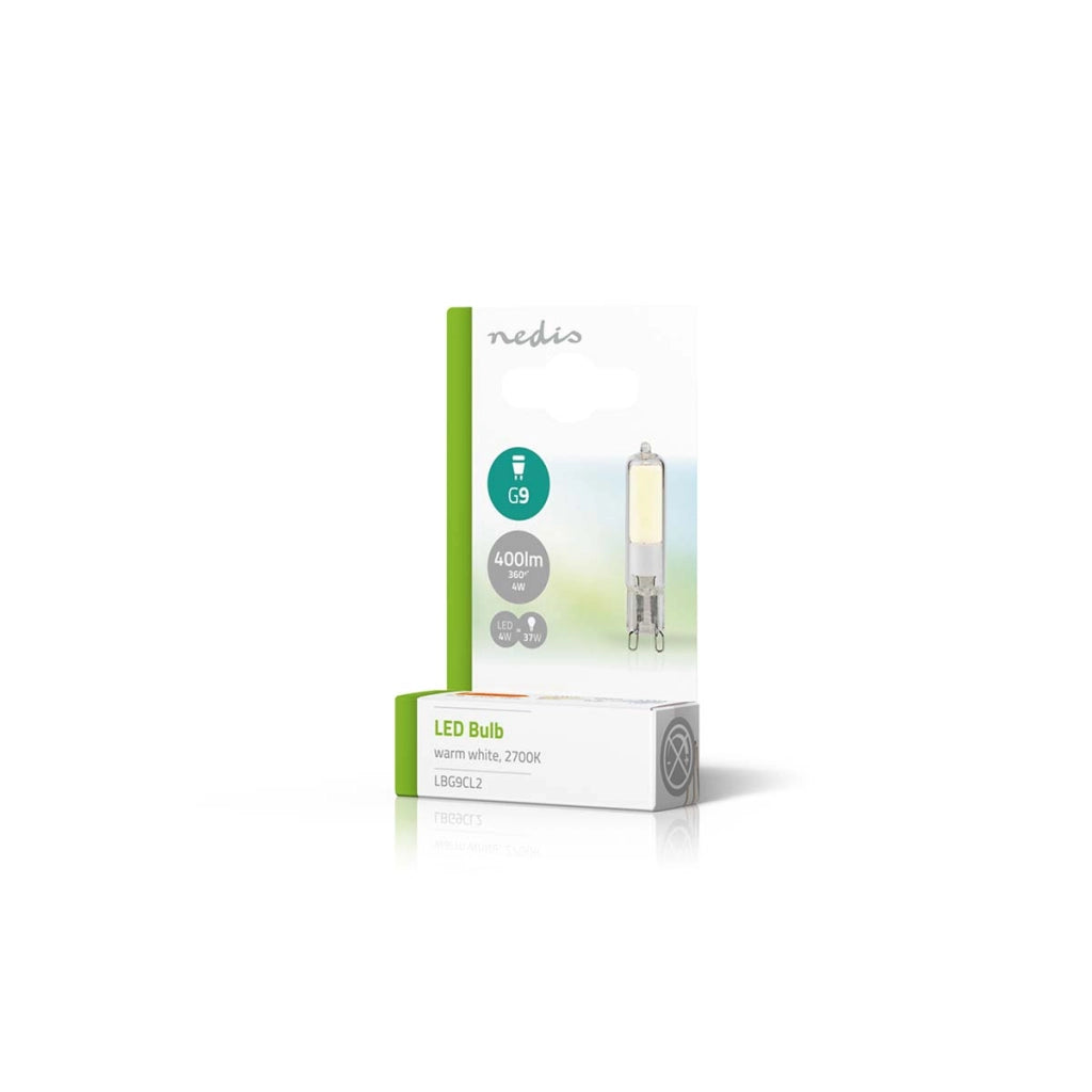 Lampadina LED G9 4W 2700K 400lm IPX2 Capsula G9 Bianco Nedis