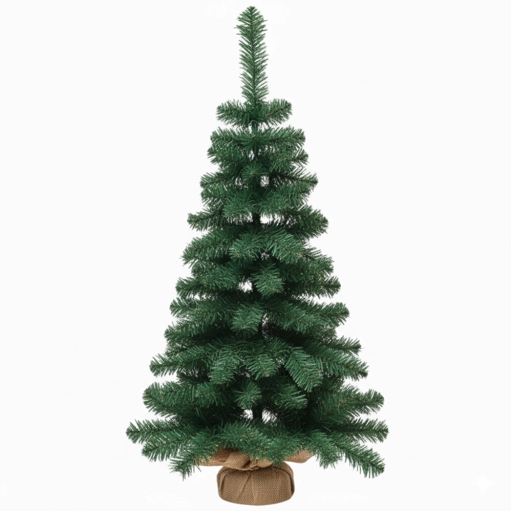 Minipino alberello di natale in pvc per spazi piccoli h 90 cm