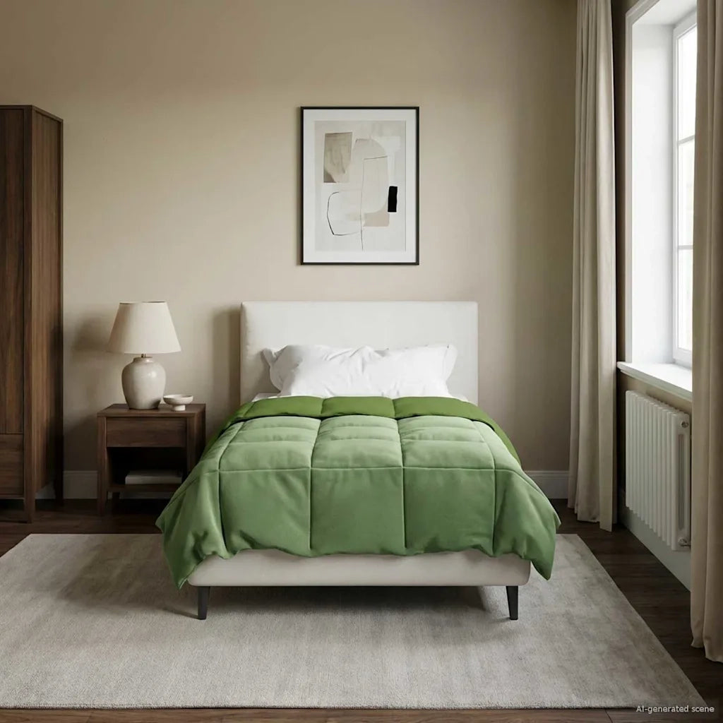 Piumone Completo Annuale 155 x 220 cm 4 stagioni Verde 42026044