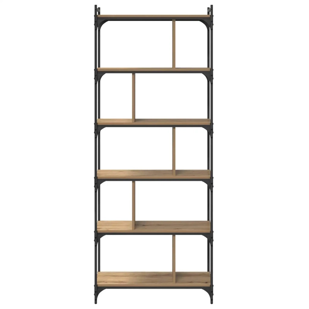Libreria rovere artigianale 76 x 32 x 192 cm Legno multistrato 882170