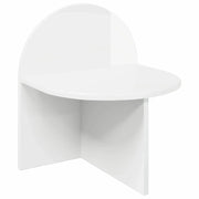 Comodino | Armadio da Notte | Mobiletto da notte Bianco Lucido 40 x 35,5 x 45,5 cm Legno ingegnerizzato
