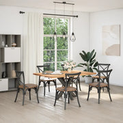 Gamba per Tavolo da Pranzo a Forma di Ragno Antracite 85x85x(72-73) cm Acciaio 4013122