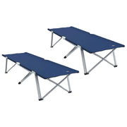Letto da campeggio pieghevole 2 pz Blu 194 x 62,5 x 42,5 cm CFW5107420