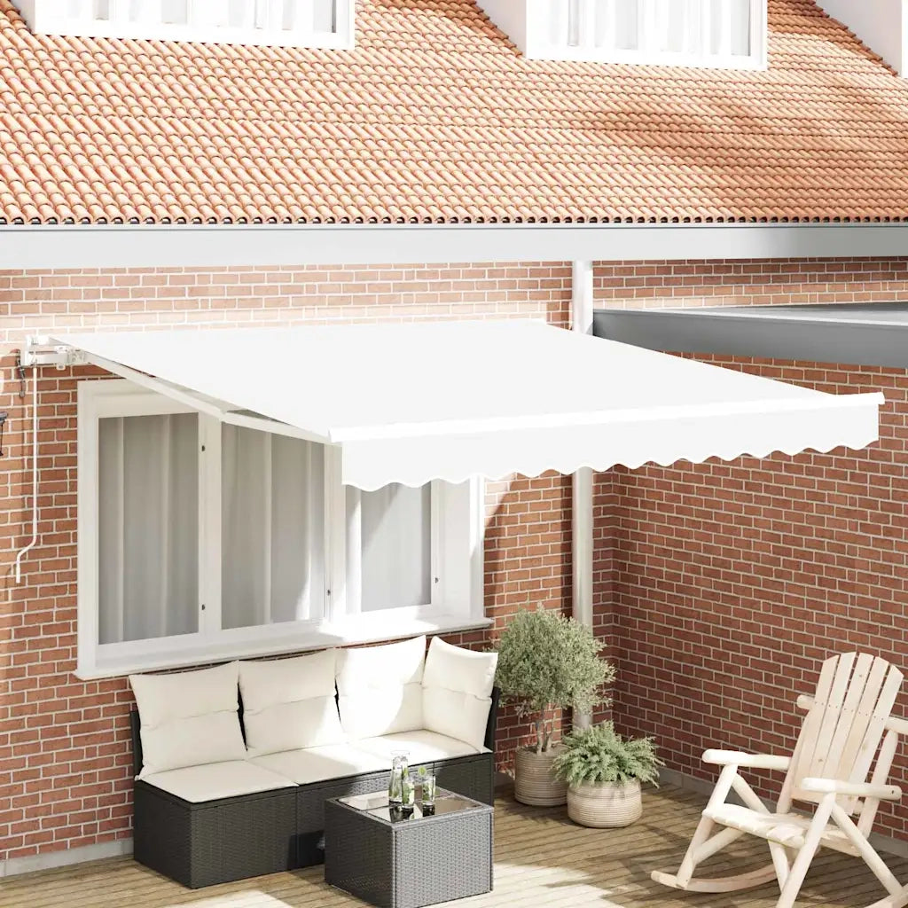 Tettuccio Elettrico Retrattile Bianco 300 x 250 cm 3330071