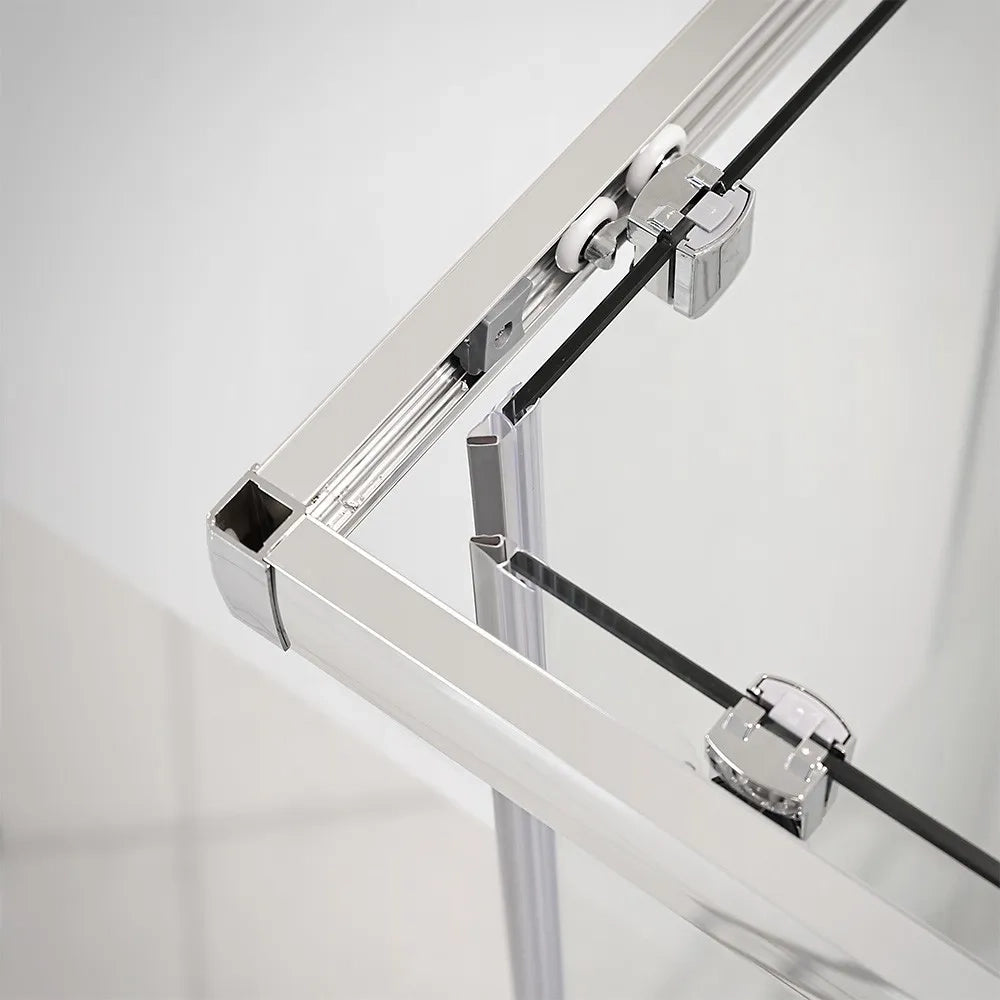 Box doccia angolare 70x140 cm Icon doppio scorrevole con vetro trasparente