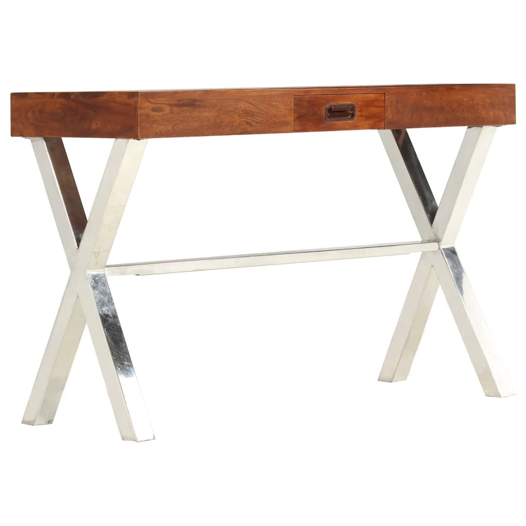 Libreria in Legno Acacia con Finitura Miele 60x30x160 cm cod mxl 66288