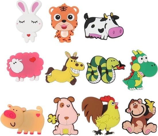 Set di magneti educativi per bambini, adesivo PVC per bambini | Giocattolo educativo magnetico con forte attrazione | Duraturo e didattico | Magnetici sicuri, 11 pezzi.